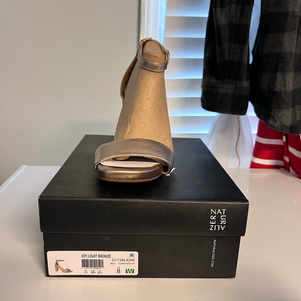 Naturalizer Joy Light Bronze Women's Heel Sandal 8W